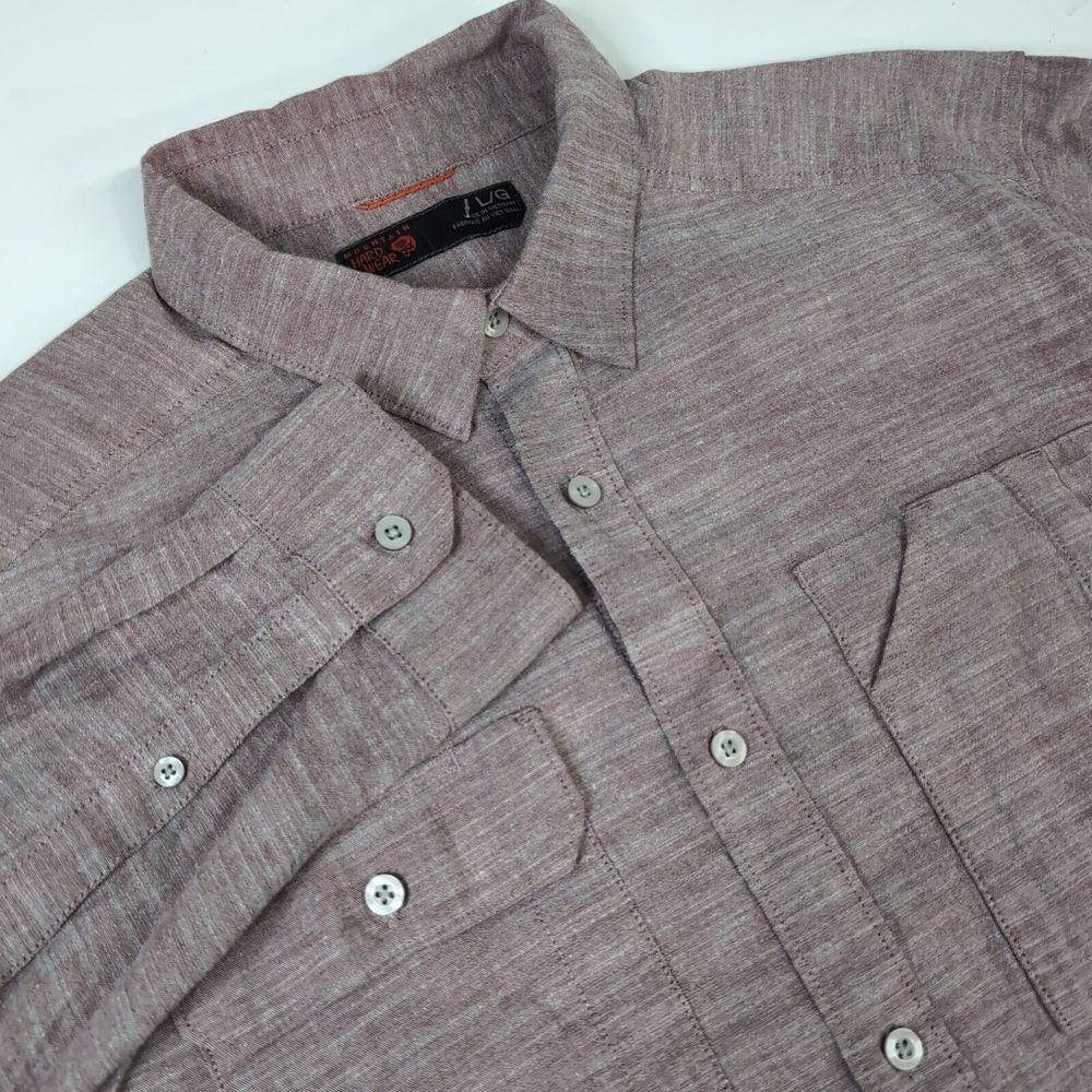 Mountain Hardwear Outpost Red Button‎ Front Pocket Long Sleeve